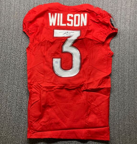 NFL - Steelers Russell Wilson Signed Authentic Team Issued Pro Bowl Game...