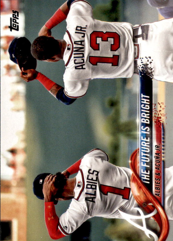 2018 Topps Update #US43 The Future is Bright/Ozzie Albies/Ronald Acuna Jr.