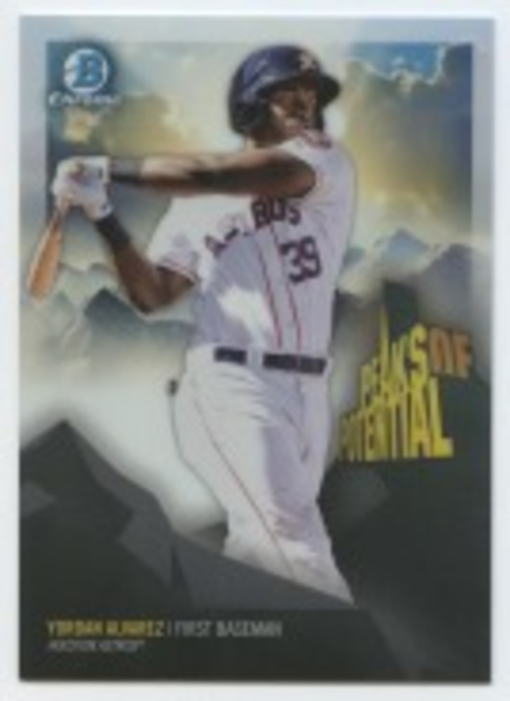 2018 Bowman Chrome Peaks of Potential Refractors #PPYA Yordan Alvarez