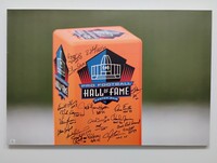 HOF - Multi Signed 2x3 Hall Of Fame Canvas Print Signed by Andre Johnson...