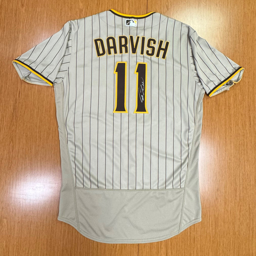 Yu Darvish 2023 Autographed & Team-Issued Road Alternate Tan