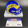 HOF - Rams Jack Youngblood Signed Mini Helmet with HOF 01 Inscription