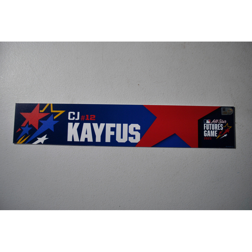 Photo of MLB Mid Year Auction - 2025 Futures Game - Game-Used Locker Tag - C.J. Kayfus - 7/12/25
