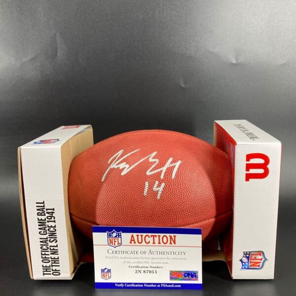 NFL - Ravens Kyle Hamilton Signed Authentic Football