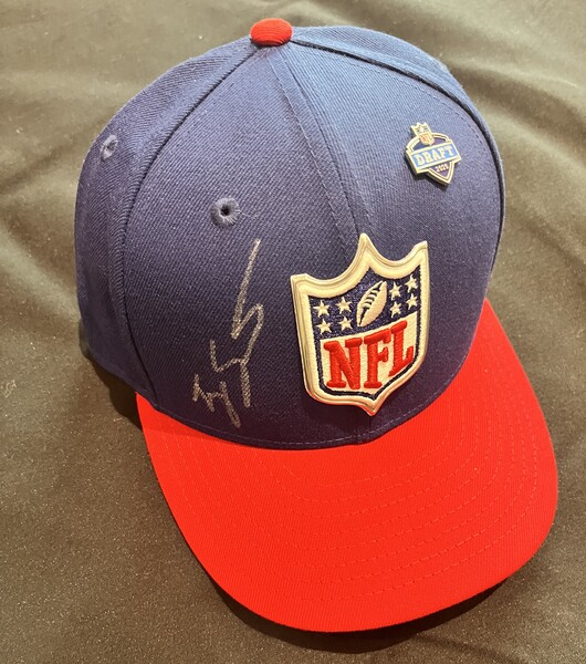 Ty Simpson Autographed NFL Draft Pylon