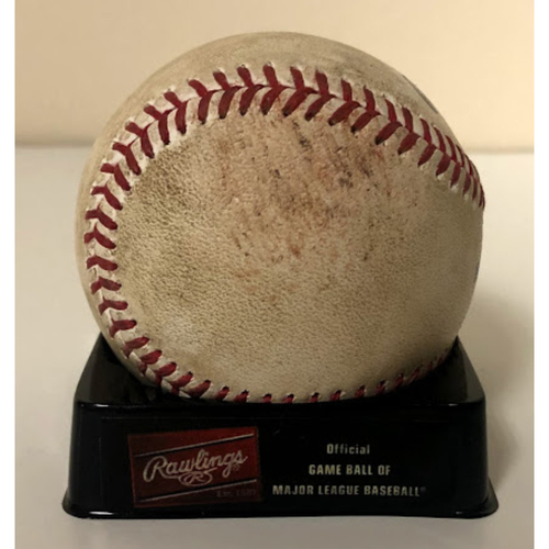 2020 Game Used Baseball - Luke Weaver vs. Mookie Betts - Ball (Changeup) - 8/1 vs. LAD