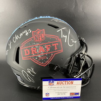 NFL - Multi Signed 2021 NFL Draft Helmet Signed by DeVonta Smith, Micah ...