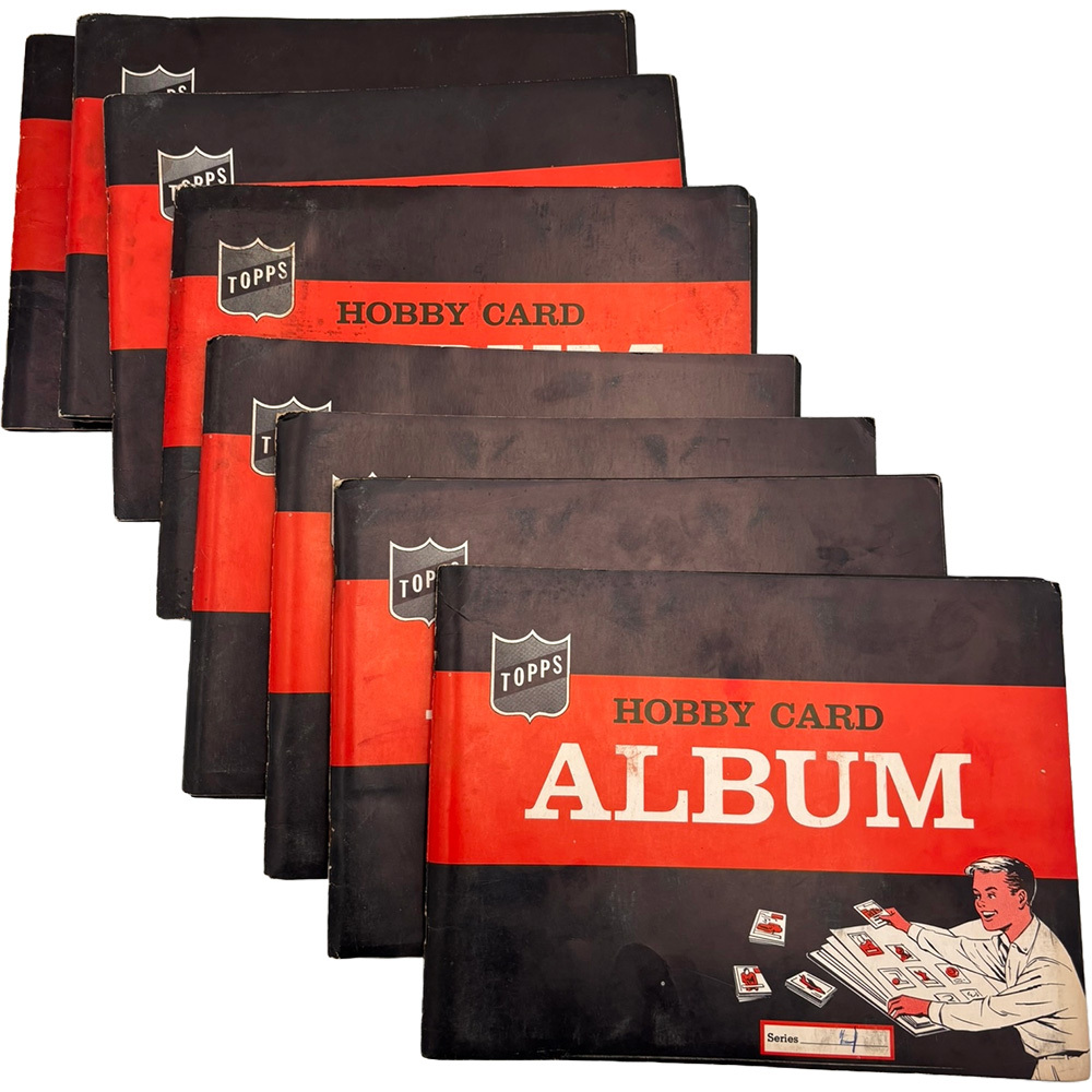 Lot of 9 Vintage 1950s Topps Hobby Card Album