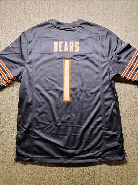NFL - Bears Rome Odunze Signed Authentic Number 1 Draft Jersey