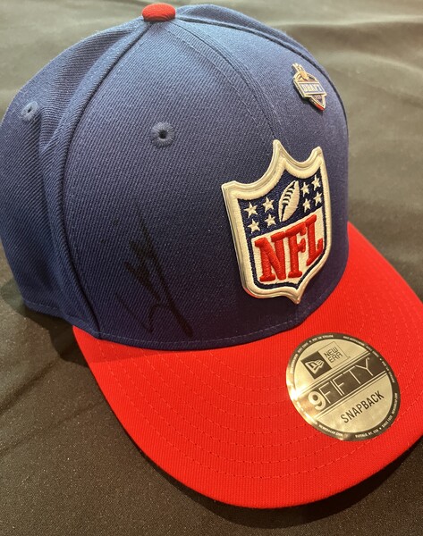 Francis Mauigoa Autographed NFL Draft Hat