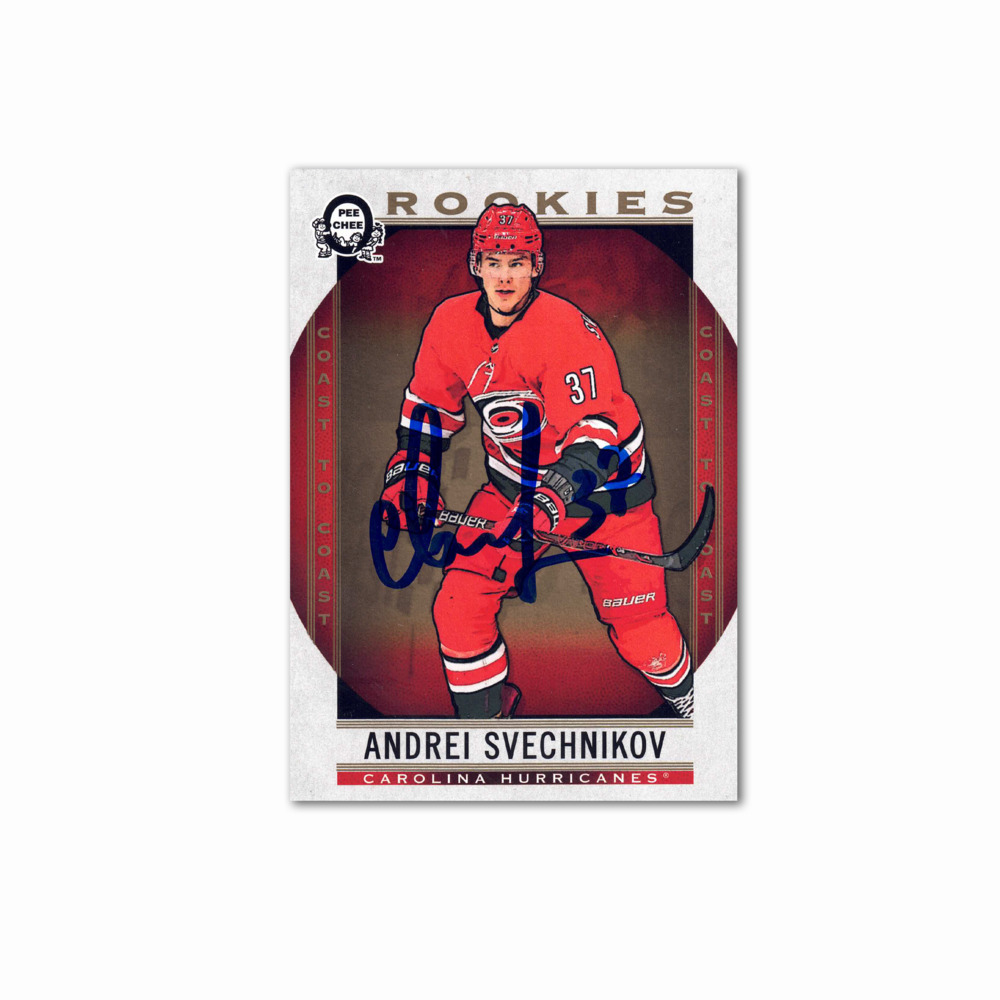 2018-19 OPC Coast to Coast #165 ANDREI SVECHNIKOV Autographed Rookie Card