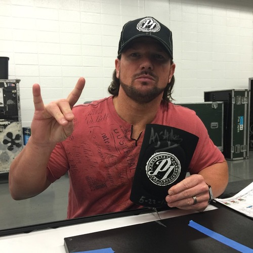 AJ Styles WORN & SIGNED Elbow Pad (WWE Extreme Rules 05/22/16) WWE Auction