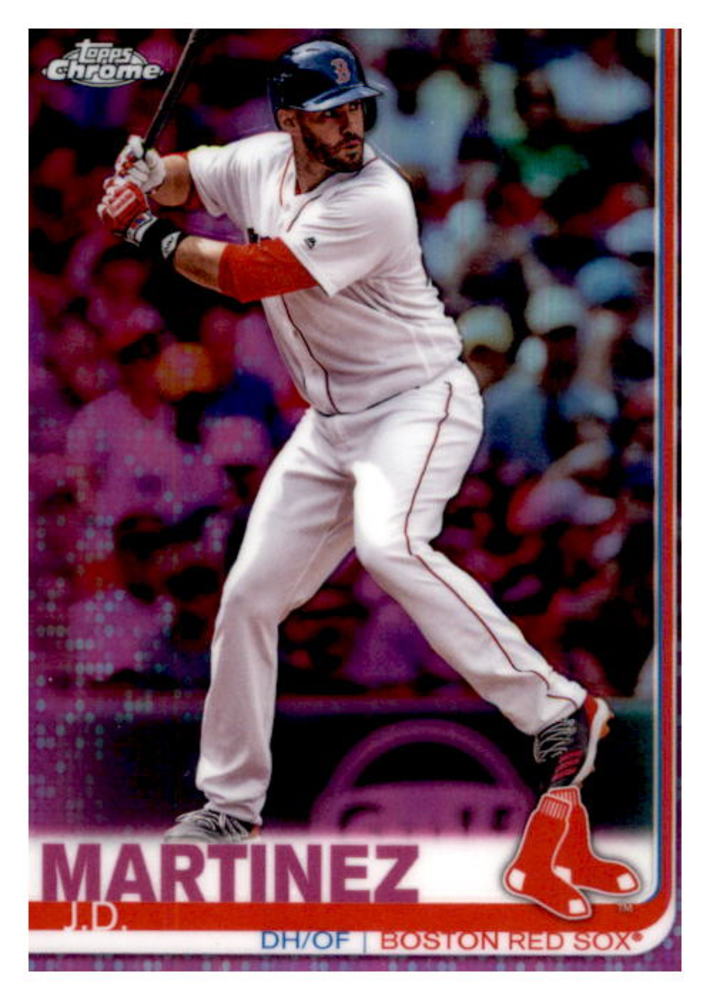2019 Topps Chrome Pink Refractors #133 J.D. Martinez