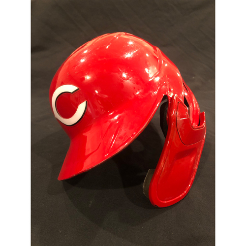 Photo of Michael Lorenzen -- 2020 Game-Used Helmet -- Worn for Only Plate Appearance of Season on Sept. 1 vs. Cardinals -- Helmet Scheduled to Arrive Prior to Dec 24