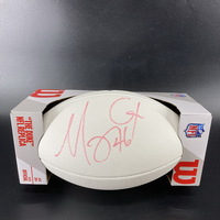 NFL - Titans Morgan Cox Signed White Composite Football