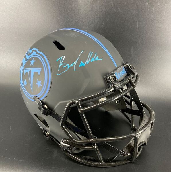 Titans - Coach Brian Callahan Signed Eclipse Replica Helmet (Not Authent...