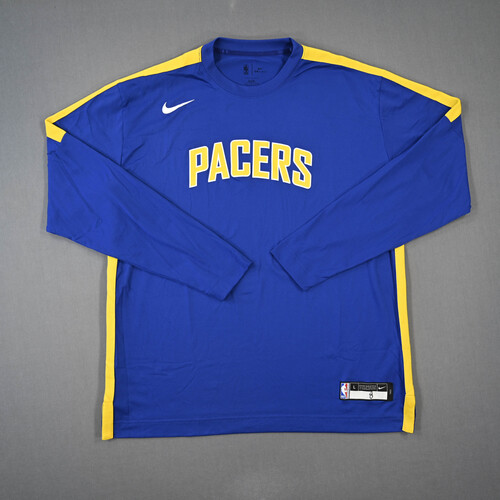 Image of Holiday, Justin - Indiana Pacers - Game-Issued City Edition Long-Sleeved Shooting Shirt - 2021-22 NBA Season