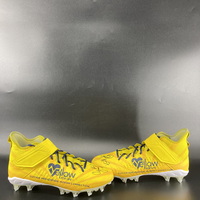 MCMC - Commanders Cody Barton Signed Custom Cleats Supporting Yellow For...