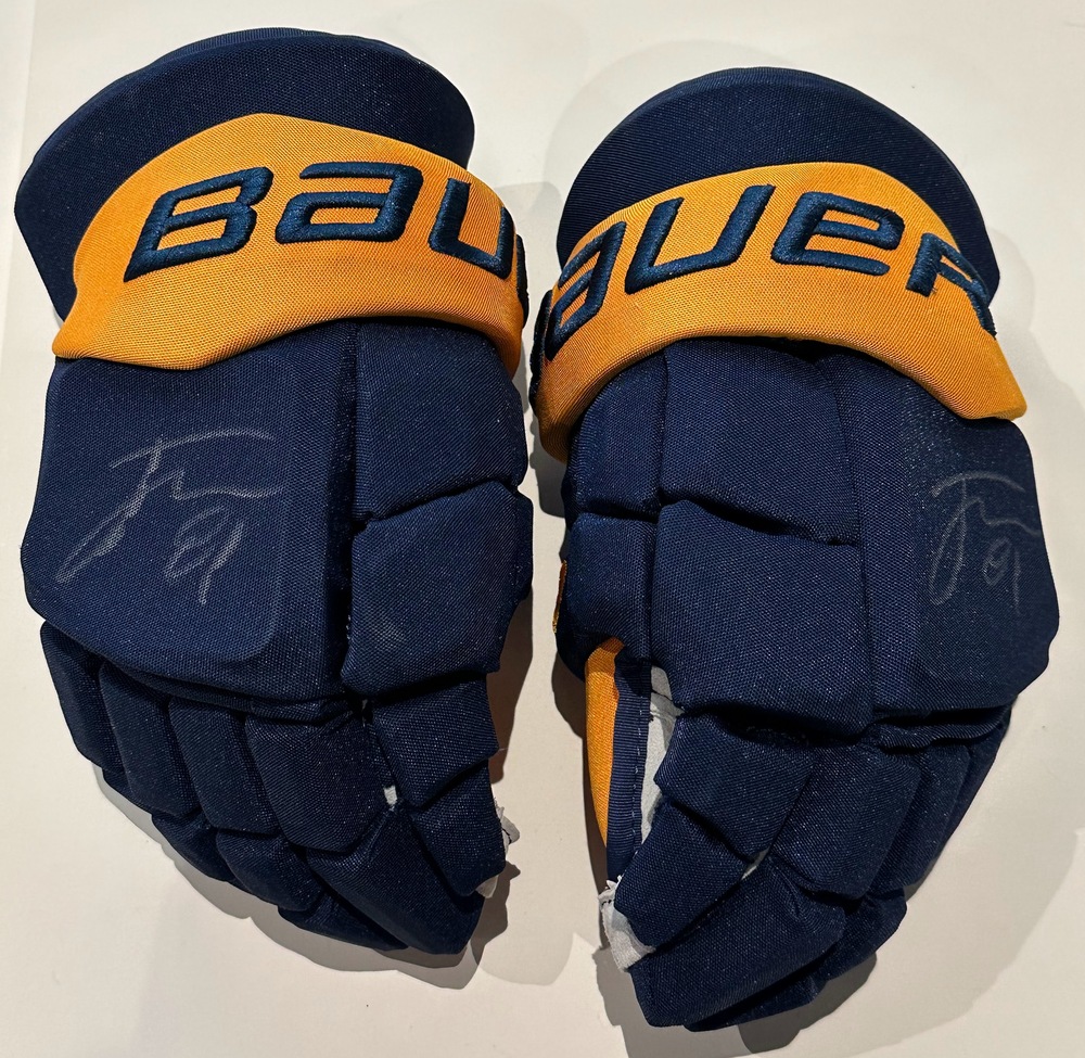 #81 Jonathan Marchessault Game Used Gloves - Nashville Predators