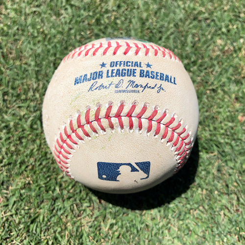 NYM @ SD - 6/3/2021 - Yu Darvish Doubles off of Taijuan Walker on a Line Drive to right fielder Billy McKinney During the Bottom of the 4th - Game-Used Baseball