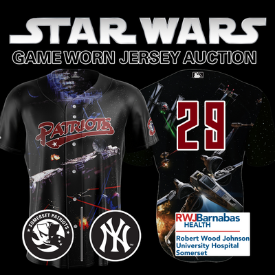 Pitcher Trent Sellers #29, Size 48 (XL), Game-Worn and signed Star Wars Jersey