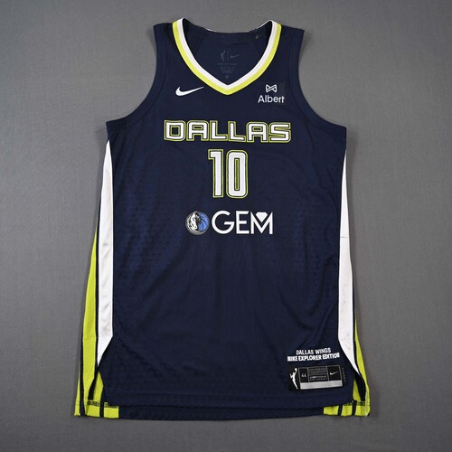 Image of James, Aziaha - Dallas Wings - Navy Explorer Edition Jersey - Worn 5/16/2025 - 2nd Half (Rookie Debut) - 2025 WNBA Season