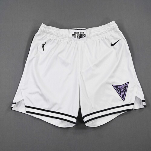 Image of Thornton, Kayla - Golden State Valkyries - White Heroine Edition Shorts - Worn 5/21/2025 - 2025 WNBA Season