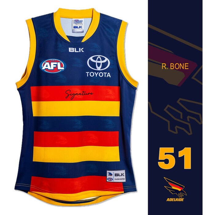 Photo of AFL Adelaide Crows #51 Past & Current Players Signed Guernsey