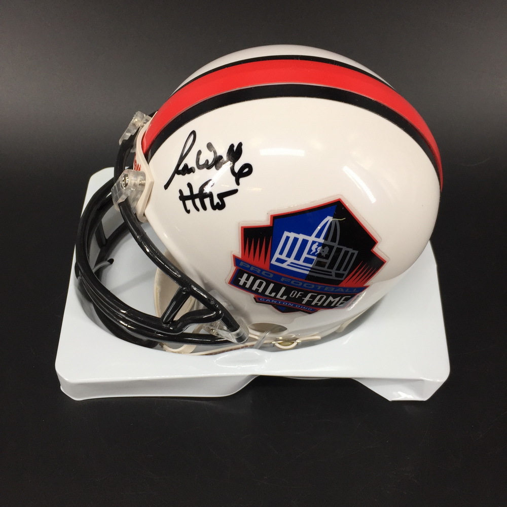 HOF Packers Ron Wolf Signed Hall of Fame Mini Helmet The official