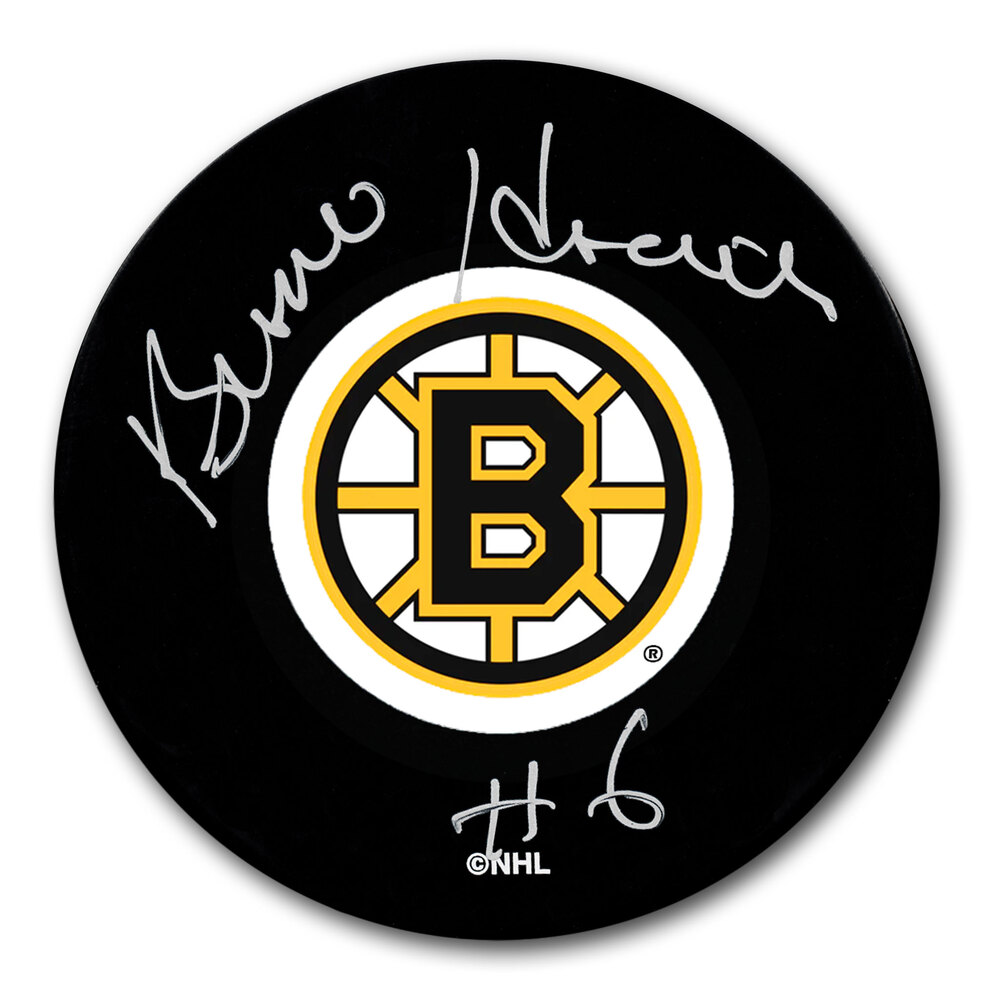 Bronco Horvath Boston Bruins Autographed Puck
