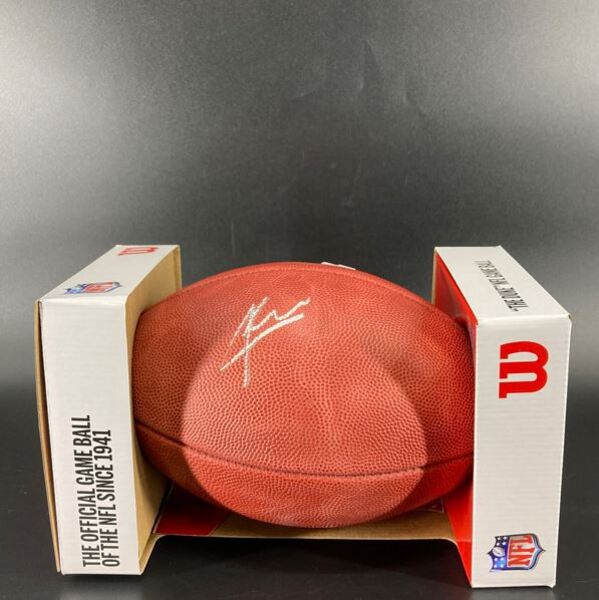 NFL - Patriots Keion White Signed Authentic Football