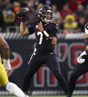 Red Cross - Texans CJ Stroud Game Worn Jersey - Wildcard Game 1/11/2025 ...