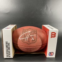 NFL - Vikings CJ Ham Signed Authentic Football with Pro Bowl Logo