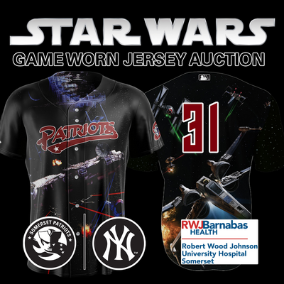 Pitcher Michael Arias #31, Size 48 (XL), Game-Worn and signed Star Wars Jersey