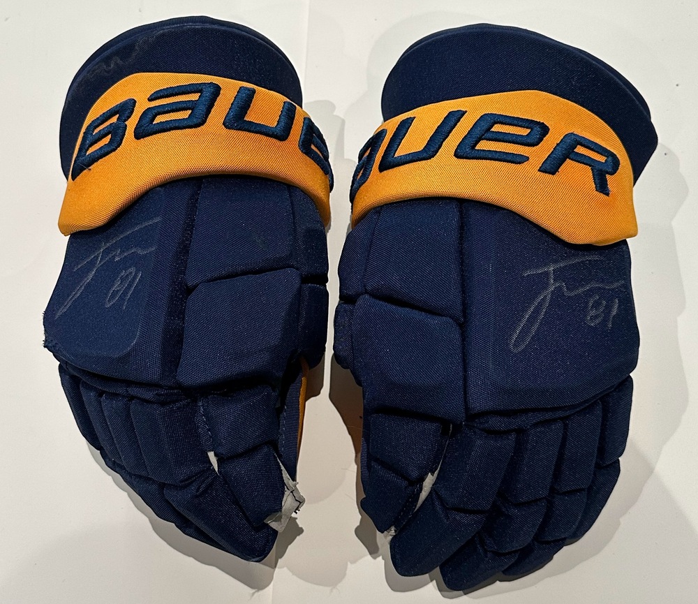 #81 Jonathan Marchessault Game Used Gloves - Nashville Predators