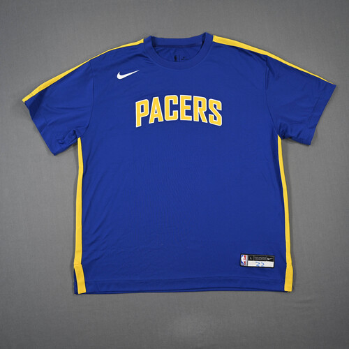 Image of LeVert, Caris - Indiana Pacers - Game-Issued City Edition Short-Sleeved Shooting Shirt - 2021-22 NBA Season