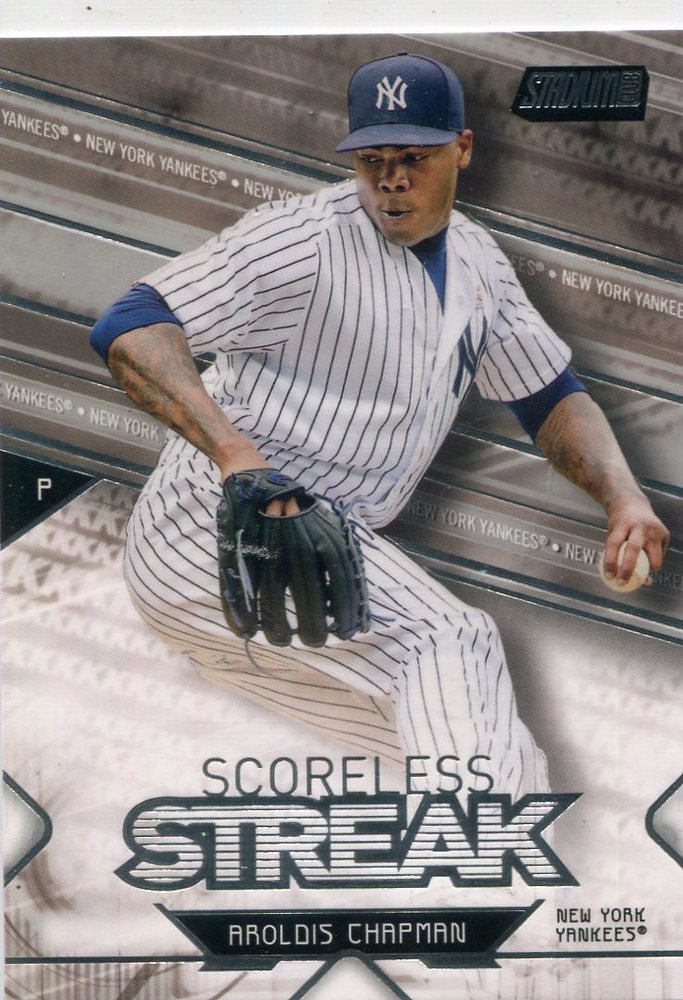 2017 Stadium Club Scoreless Streak #SSAC Aroldis Chapman
