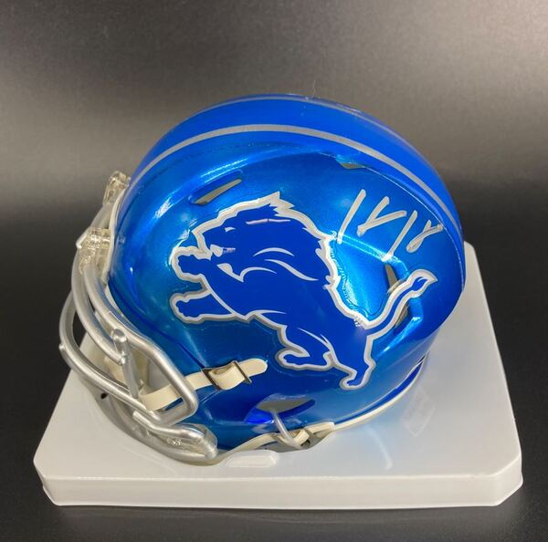 NFL - Lions Hendon Hooker Signed Flash Mini Helmet