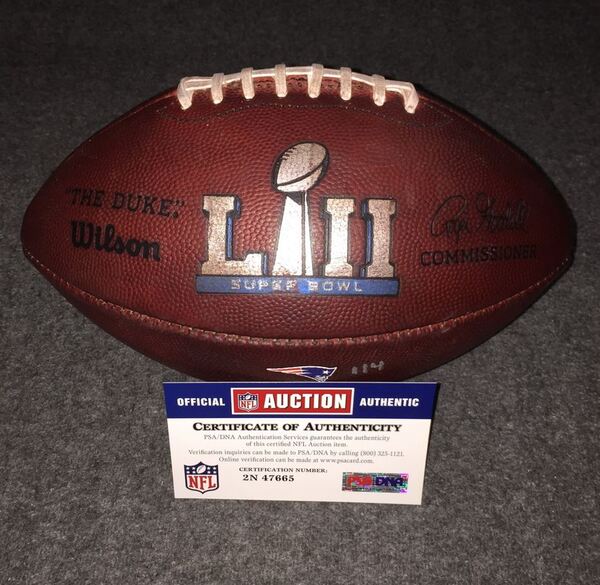 NFL - SB 52 game used football from Patriots offense vs Eagles defense (...
