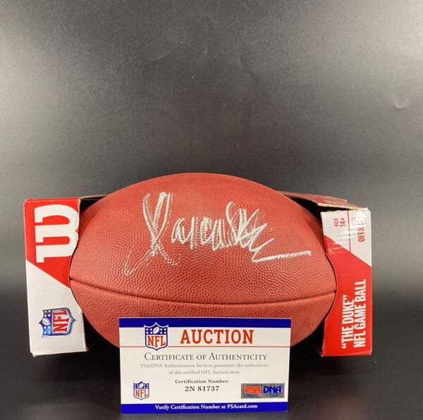 NFL - Raiders Marcus Allen Signed Authentic Football