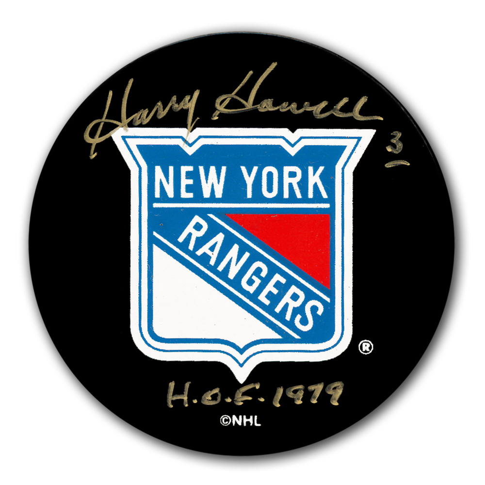 Harry Howell New York Rangers HOF Autographed Puck
