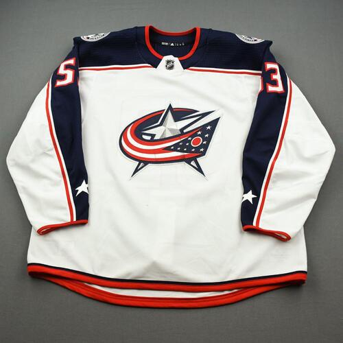 Image of Carlsson, Gabriel<br>White Set 1<br>Columbus Blue Jackets<br>2019-20<br>#53