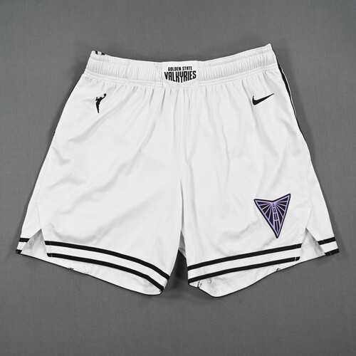 Image of Hayes, Tiffany - Golden State Valkyries - White Heroine Edition Shorts - Worn 5/21/2025 - 2025 WNBA Season