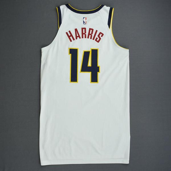Gary Harris - Denver Nuggets - 2019 NBA Playoffs - Game-Worn White Association Edition Jersey ...