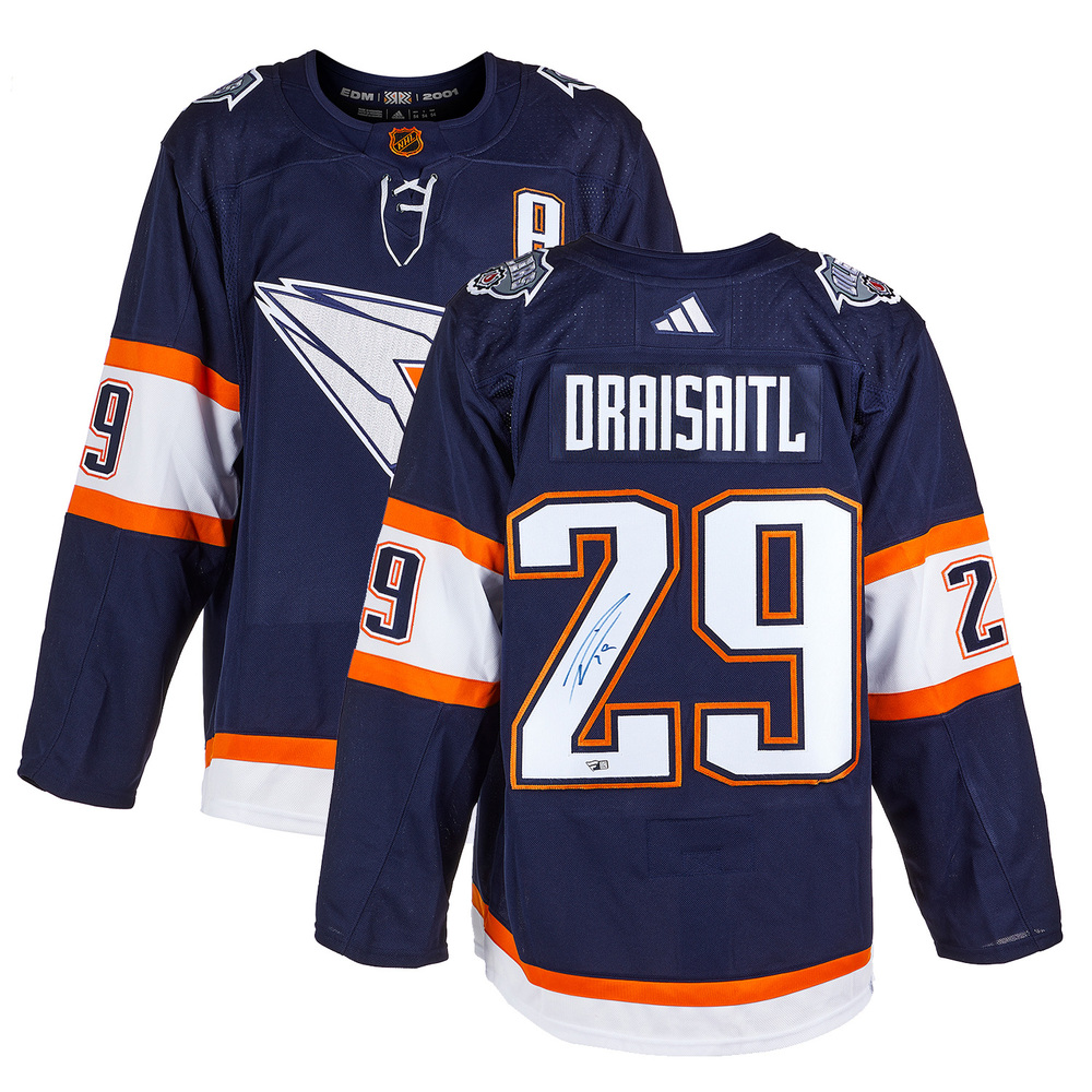 Leon Draisaitl Signed Edmonton Oilers Reverse Retro 2.0 adidas Jersey