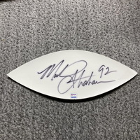 NFL - Giants Michael Strahan Signed White Panel