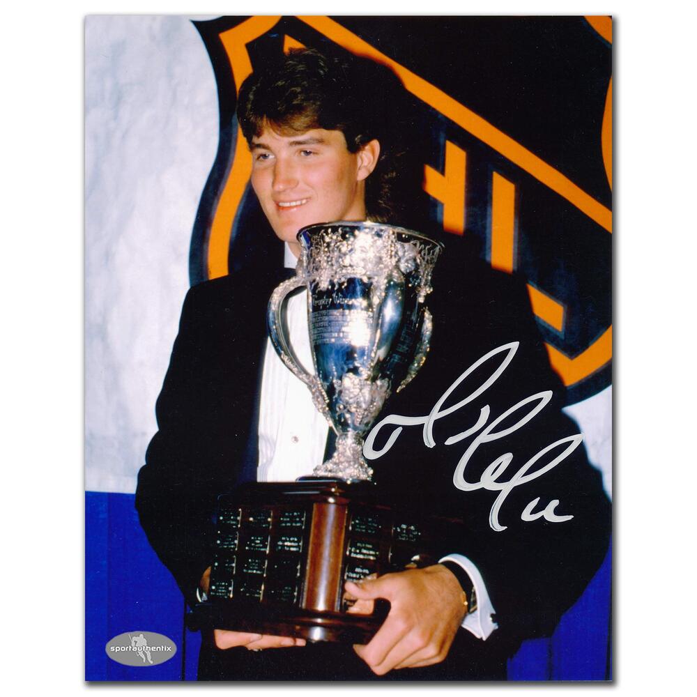 Mario Lemieux Pittsburgh Penguins 1985 Calder Autographed 8x10