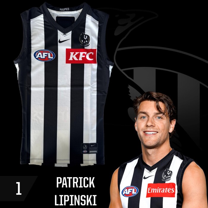 Photo of Patrick Lipinski #1 Collingwood 2025 Away Guernsey