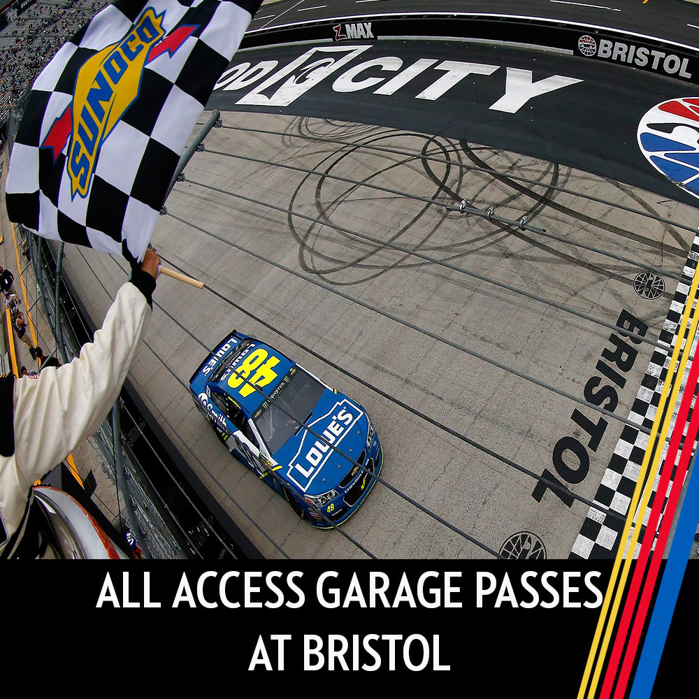 All Access Garage Passes at Bristol for the entire race weekend!