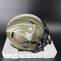 NFL - Patriots Joe Milton Signed STS Mini Helmet